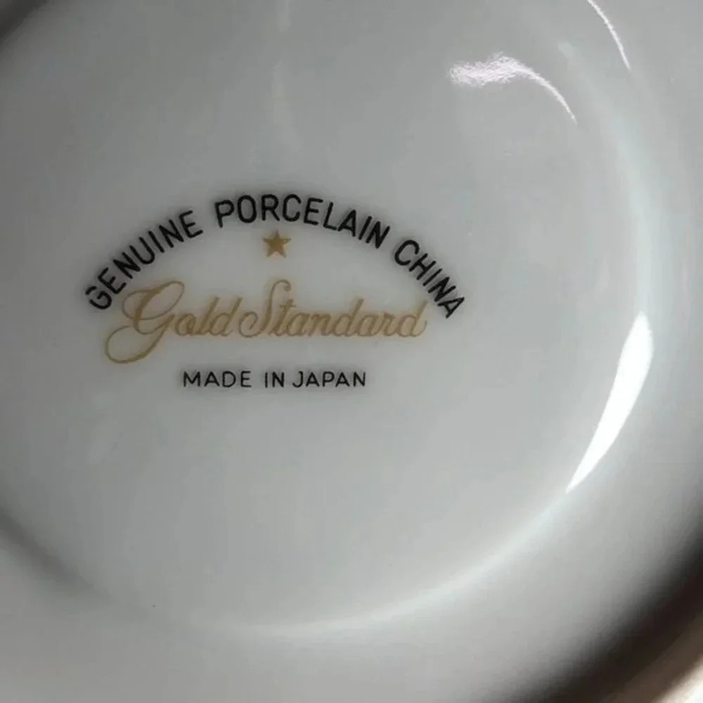 5pc vintage porcelain china Gold Standard dinnerware made in Japan - Picture 6 of 11